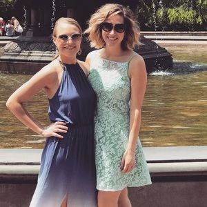 ModCloth Mint Green Lace Dress